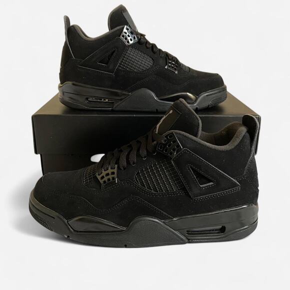 Air jordan 4 retro black cat - size 9 M / 10.5 W US - Picture 1 of 10